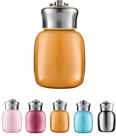 Bouteille isotherme AYES 200 ml - Acier inoxydable anti-fuite - Bouteille d'eau chaude et froide - Taille unique Orange