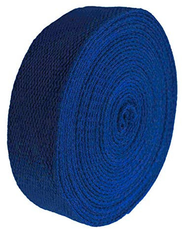 5m Gurtband 25mm 100% Baumwolle Gurtbänder Tragegurt Taschengurt Variantenwahl, Größe:25 mm | 2.6 mm, Farbe:marineblau
