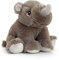 tachi Plüschtier Nashorn dunkel grau, Kuscheltier Rhinozeros 18 cm, Sitzendes Stofftier Huftier
