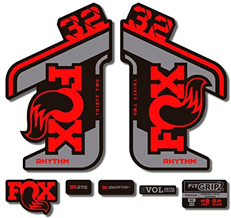 Adesivi compatibili con forcella bici Fox 32 Rhythm 2021