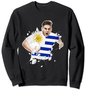 Uruguay Rugby-Trikot | Spielerbekleidung Uruguay Rugby-Fans Sweatshirt