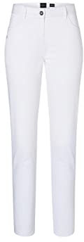 Karlowsky Damen 5-Pocket-Hose Classic-Stretch, aus nachhaltigem Material, Bio-Baumwolle weiß Größe 48