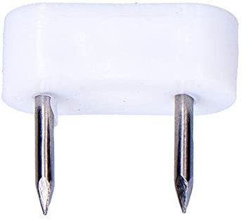 EDM 85355 Pack 6uds. Tope Armario 2 Puntas 7x18 Blanco, Multicolor, Set de 18 Piezas