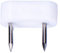 EDM 85355 Pack 6uds. Tope Armario 2 Puntas 7x18 Blanco, Multicolor, Set de 18 Piezas