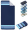Fit-Flip Toalla de Playa Microfibra Grande - Ligera, Fina y de Secado rápido – Toallas para Viajes, Natación y Piscina - 100% reciclada – Cleanstripes – 160 cm x 90 cm