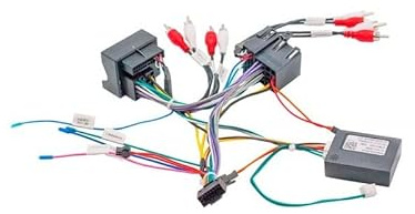 Sound way Car Radio ISO Wiring Harness Connector Loom Cable Plug Adaptor compatible with Audi A3 2004-2008 / A6 2004-2006 /TT 2004-2014 / A4 2002-2008 / B6 B7 S4 B7 B6 RS4 B7/ Seat Exeo android 16 pin