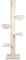 RHRQuality Cat Tree for Large Cats - Maine Coon Tower Plus – 255 to 275 cm High – With Extra Thick 20 cm Sisal Posts – Cream