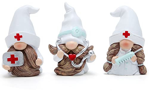 Hodao Zwerg für Arzt, Zuhause, Dekoration, Arzt-Zwerge, Ornamente, skandinavische Tomte-Elfen-Dekoration, Geschenke, Sommer-Zwerge, Heimdekoration, Tisch, Krankenhaus, Krankenschwester, Zwerg