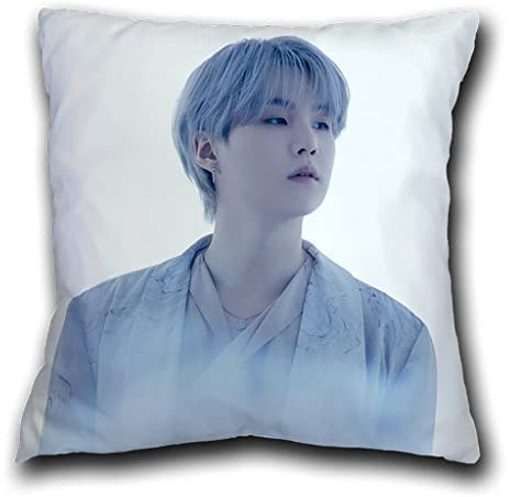 BTS Merchandise BTS Proof Album Charakter Poster Kissenbezug Sofa Bett Home Dekorationen Kissen Quadratischer Kissenbezug für Li 45 cm x 45 cm