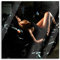 Pixxprint Glasbild, Wandbild auf Echtglas, Sexy Frau räkelt sich auf Motorrad, 50x50 cm, inkl. Aufhängung und Abstandshalter