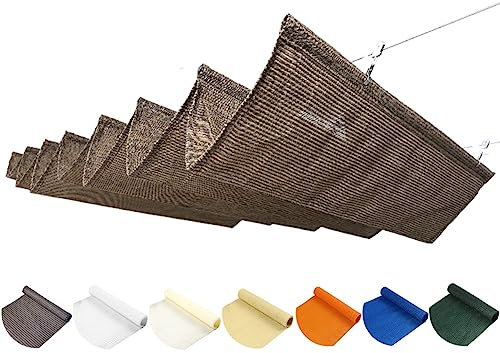 Rétractable Vague Voile D'ombrage, Pergola Remplacement Couverture D'ombre, Extérieur en Forme De U Glissement Store pour Auvent Patio Pont Cour Porche Belvédère