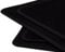 Velours Fußmatten Satz für Audi 100 C3 (82-91) / Audi 100 C4 (90-94) / Audi 200 C3 (83-91) Nubukleder Schwarz, Naht: Schwarz - 4-teilig - Passgenau