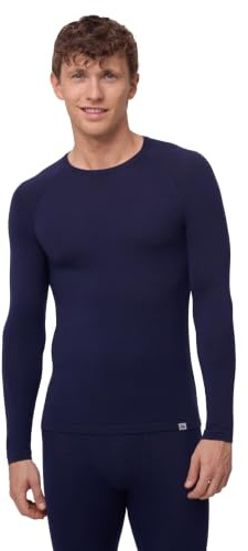 DANISH ENDURANCE Merino Funktionsshirt Herren, Mittelschwer 180 g/m² | Merino Thermoshirt, Temperaturregulierend, Geruchshemmend & Atmungsaktiv, für Wandern & Skifahren, Thermounterwäsche Herren