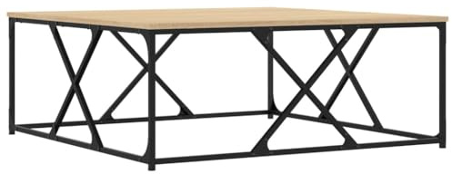 vidaXL Couchtisch Sonoma-Eiche 100x100x40 cm Holzwerkstoff