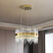 HvKvHvY Moderner Kristall-Kronleuchter, Unterputz-Kronleuchter, LED-Gold-Pendelleuchte, Deckenleuchte, Hängelampe für Küche, Wohnzimmer, Schlafzimmer, Flur, Treppe