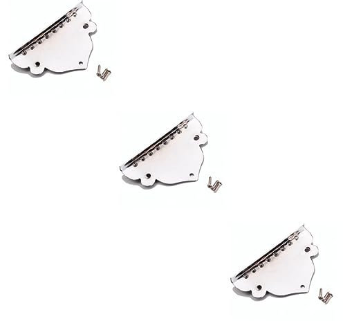 ibasenice 3stücke Triangle Plattierter Saitenhalter Saitige Mandoline Chrom Ersatzteil Mit Schrauben Für Gitarrenbauer Und Instrumentenliebhaber Zur Aufwertung Ihres Instruments