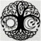 WINUSD 23in Tree of Life Metal Wall Art Sculpture - Modern Family Tree Black Wall Decor for Living Room Bedroom Hallway, Bird & Tree Design Hanging Ornament Indoor Outdoor Home Decoration Gift