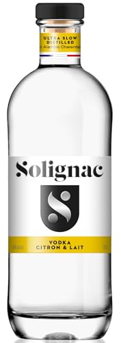 SOLIGNAC VODKA LEMON AND MILK | 43% vol | 70cl | Ultra Slow Distilled | Premium Vodka Made in France | Sweet and light with delicate lemony notes