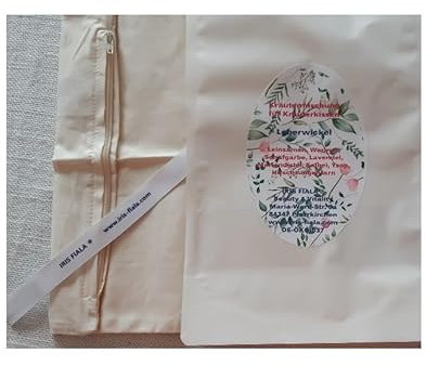 Kräuterkissen für Leberwickel +++ 25 x 25 cm +++ Baumwolle, mit Reißverschluss, somit waschbar und wieder verwendbar +++ Füllung 250 g !