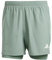 adidas Herren Own The Run Climacool 2in1 Short, Silver Green, XS