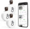 Ankilo Termometro Igrometro Wireless, Termometro Umidita e Temperatura Bluetooth, Monitor di Temperatura e Umidometro con App, Sensore di Temperatura Digitale per Casa, Ufficio, 3PCS