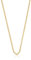 MUAU Schmuck Collier Königskette klassisch Gelbgold 750, 2mm, 45cm