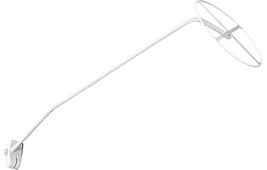 CRILSTYLEO 1 Set staffa per zanzariera palo staffa di supporto tubo in acciaio braccio Accessori culla rotolo lettino simple staffa per letto staffa per lettino Tubo d'acciaio bianca