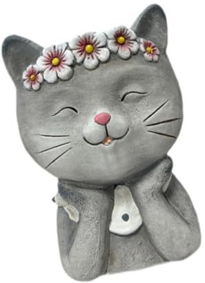 perfk Pot de Fleurs en poterie pour Animaux, Pot de Fleurs pour Pendaison de crémaillère, Plantes d'intérieur et d'extérieur, Support pour Plantes pour, Chat