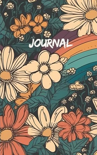Vintage Flower Dot-Grid Bullet Journal, 110 Pages - 55 Sheets (5 x 8“ - 12,7 x 20,32 cm): BoJu, School, Work, Uni, Note-Taking, Office, Mathematic, ... Games, Journaling, Doodles, Drafts