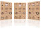 Nordstern Weihnachtsaufkleber 120er Pack - Selbstklebende Kraftpapier Sticker verwendbar als Geschenksticker für Grußkarten, Geschenktüten oder DIY Geschenkanhänger - 4 cm (Design I)
