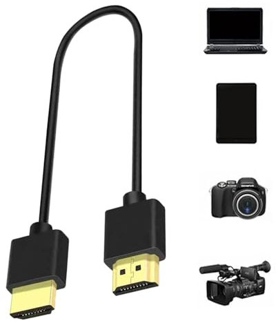 HD Cable - Displayport Cable | Flexible Slim Game Cable HD Cord | 4x2k Resolution, HD Cord Cable For Games | Ultra Thin Cables | Car Mounted Adapter Cables For TV/HDTV/pc Monitor/projector