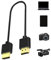 HD Cable - Displayport Cable | Flexible Slim Game Cable HD Cord | 4x2k Resolution, HD Cord Cable For Games | Ultra Thin Cables | Car Mounted Adapter Cables For TV/HDTV/pc Monitor/projector