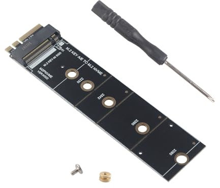 HALJIA Tarjeta adaptadora M.2 Key A a M.2 NVME NGFF a enchufe de expansión para M.2 SSD 2230-2280 Wifi Bluetooth interfaz a ranura NVME Express Key