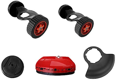 JOERBABU Upgraded Grass Trimmer Wheels Cordless Mower Wheels Replacement Parts Auxiliary Tools Electric Mower Accessory