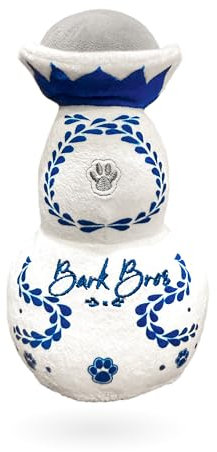 Bark Bros - Liquor Bottle Dog Toy - Plush Squeaky Dog Toys Funny Drink Parody - Alcohol Dog Toy - Dog Birthday Toy - Cute Dog Toys - Puppy Gifts - Puppy Stuff - Dog Stuff (Casa A-Drool)