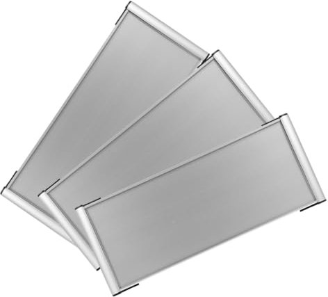 MAGICLULU Letreros De Bienvenida 3 Soportes De Aluminio Placas De Identificación Oficina