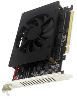 High-speed PCIE X16 NVME M.2 MKEY SSD RAID Array Adapter Card Splitter Expansion Controller Card