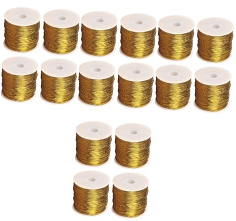 HOMSFOU 4sets Cord Twine Elastic Cord for Crafts Decorative Stretch Ropes Packaging Twine Ornament Strings for Wrapping 4rolls*4