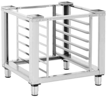 Buffalo Stainless Steel Combi Oven Stand, Fits HX568 | Provides an ergonomic working height and a highly stable, easy-clean base to optimize safety in busy professional kitchens.