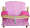 Sitzkissen fuchsia magenta kariert für Hauck/Alpha/Beta 4tlg Treppenhochstuhl