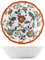 H&H, Insalatiera Blossom in 100% Melamina Ø 30 cm, decoro Floreale con Bordo Colorato, Leggera, Infrangibile, Lavabile in Lavastoviglie, per Esterni, Campeggio, Giardino, Terrazzo, Camper
