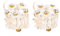CALLARON 2piezas Horquillas Transparentes Flor y Perlas Pinza Pelo Mujeres Accesorio