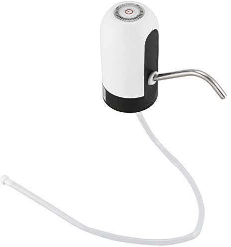 Fuhjythy Water Bottle Pump, USB Charging Automatic Drinking Water Pump Portable Electric Water Dispenser Water Bottle Switch for Universal 5 Gallon Bottle