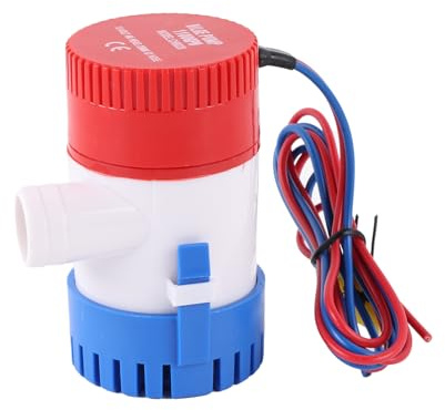 Pompa di sentina Flydida 12V 1100GPH Adatta per barche, pompa di sentina per yacht marinib pompa di sentina automatica pompa sommergibile per acqua di sentina elettrica a basso rumore