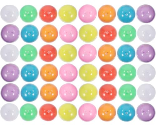Abaodam Lot de 50 Boules de Loterie Semi-Transparentes en PP, Légères et Faciles à Transporter, pour Fête et Réunion Annuelle Couleur Aléatoire