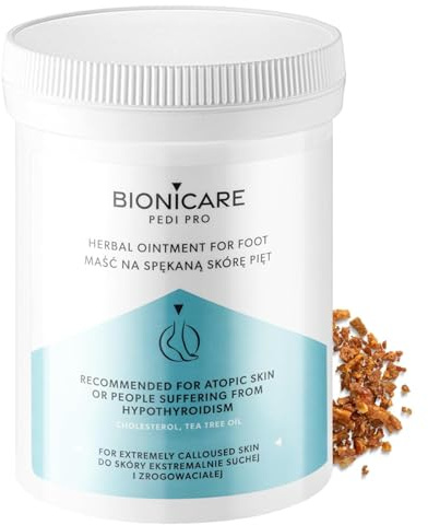 BIONICARE – Fotsalva för spruckna hälar – Återfuktande och närande egenskaper – För skadad och irriterad hud – Lugnande effekt – Lämplig för känslig hud – 200ml