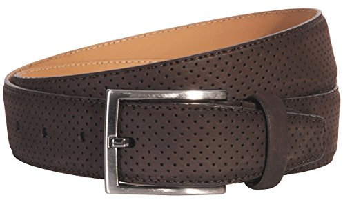 Pierre Cardin Ledergürtel Herren Gürtel Herren, Rindleder bombiert, braun, Größe/Size:85, Farbe/Color:braun