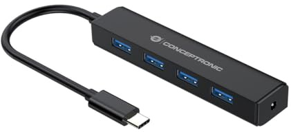 Conceptronic CTC4USB3 USB 3.1 (3.1 Gen 2) Type-C 5000 Mbit/s Hub (USB 3.1 (3.1 Gen 2) Type-C, USB 3.0 (3.1 Gen 1) Type-A, 5000 Mbit/s, 0,15 Medium, China USB)