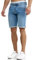 Indicode Herren Caden Jeans Shorts mit 5 Taschen | Herrenshorts Used Look für Männer Blue Wash, L