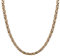 JewelryWe Schmuck Herren Halskette, 5mm Breite Edelstahl Biker Link Königskette Panzerkette Kette, Gold Silber, Länge 28 Zoll